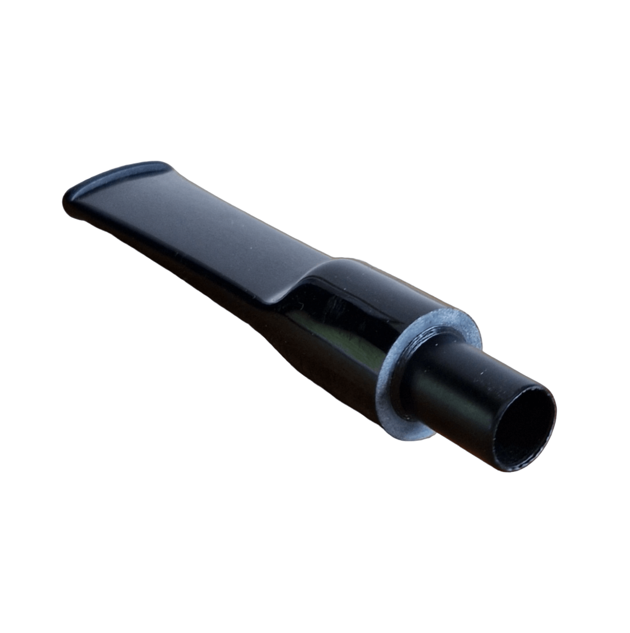 Mundstück Rohling - Ø16 - L75 - Acryl - Mit 10.5 mm Zapfen - Schwarz - Pfeifenecke